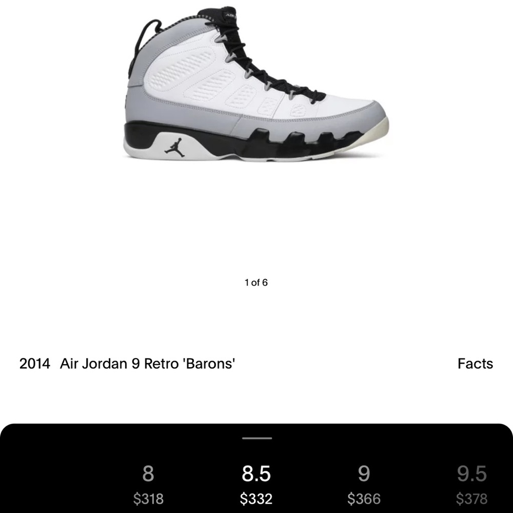 Air Jordan 9 Retro 'Barons